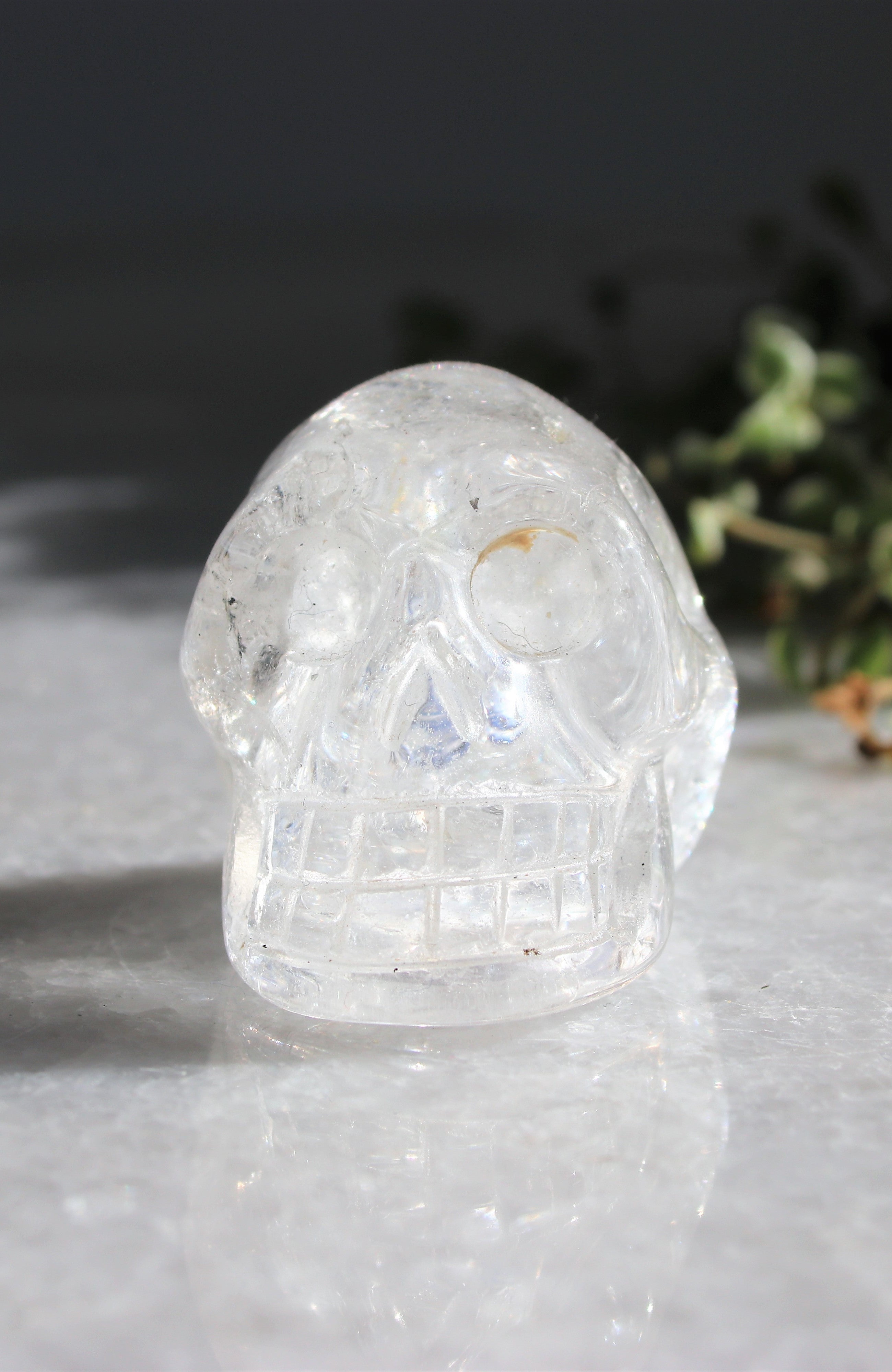 Black Tibetan Quartz Skull AA